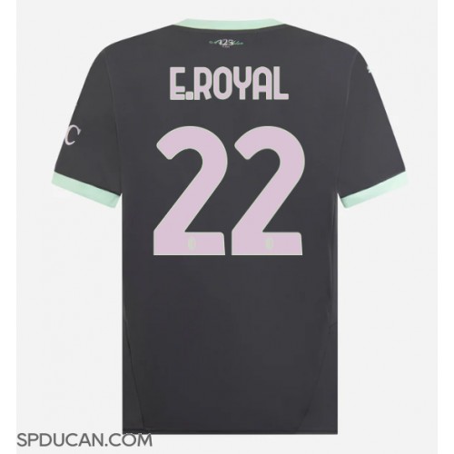 Muški Nogometni Dres AC Milan Emerson Royal #22 Rezervni 2024-25 Kratak Rukav